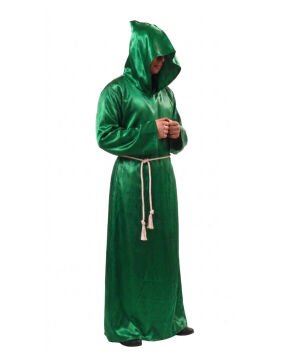 Halloween Büyücü Kostümü Yetişkin Yeşil