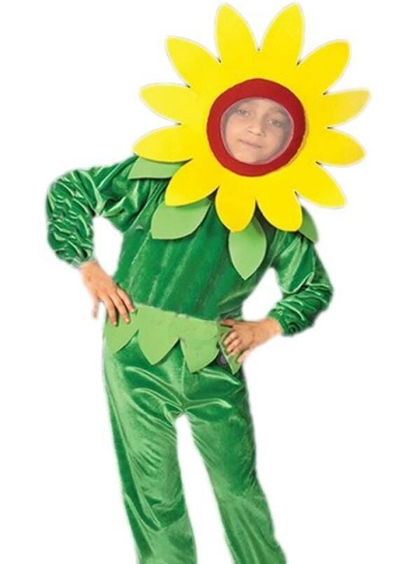 Çiçek Kostümü 4-5 Yaş - Sarı