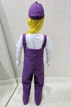 Bahçıvan Tulum ve Şapka Set Lila