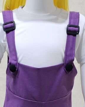 Bahçıvan Tulum ve Şapka Set Lila