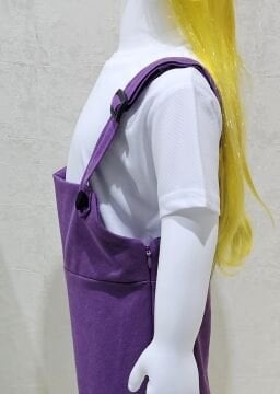 Bahçıvan Tulum ve Şapka Set Lila