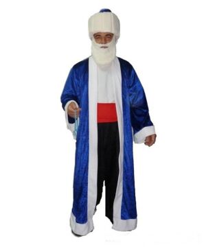 Nasrettin Hoca Kostümü 4-5 Yaş - Mavi