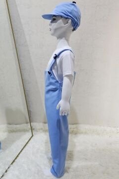 Bahçıvan Tulum ve Şapka Set Açık Mavi