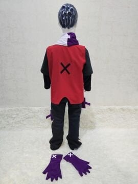 Gizemli Dövüşçü Anime Cosplay Kostümü