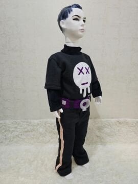 Gizemli Dövüşçü Anime Cosplay Kostümü