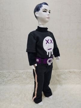 Gizemli Dövüşçü Anime Cosplay Kostümü