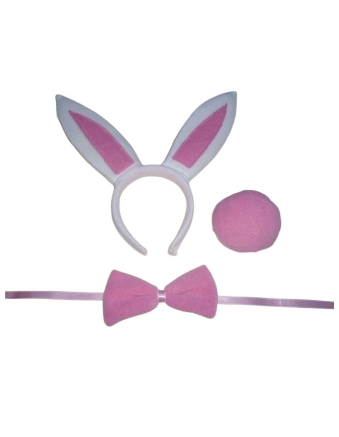 Tavşan Set Beyaz-Pembe