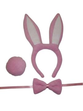 Tavşan Kostüm Set Pembe