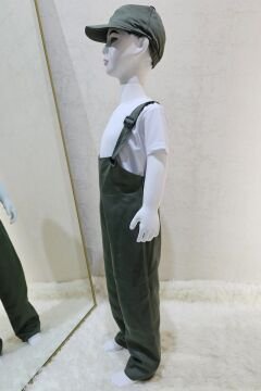 Bahçıvan Tulum ve Şapka Set Haki