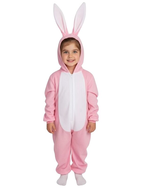 Tavşan Kostümü Model-2 4-5 Yaş - Pembe