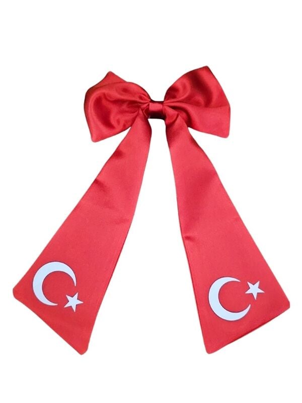 Ay Yıldızlı Fiyonklu Saç Tokası