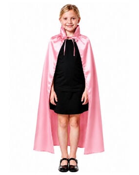 Pembe Saten Pelerin Çocuk