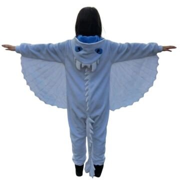 Işığın Öfkesi Ejderha Kostümü | Beyaz Ejderha Pijama Tulum Kostüm