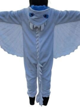 Işığın Öfkesi Ejderha Kostümü | Beyaz Ejderha Pijama Tulum Kostüm