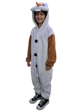 Olaf Kostümü | Karlar Ülkesi Olaf Pijama Tulum Kostüm