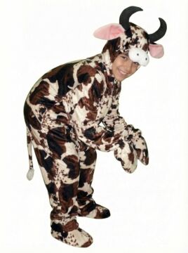 İnek Kostümü Model-2 2-3 Yaş - Kahverengi