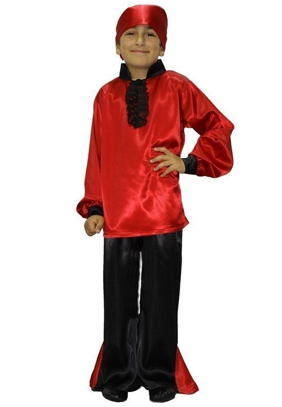 İspanyol Kostümü | İspanyol Erkek Çocuk Kostümü 6-7 Yaş - Kırmızı