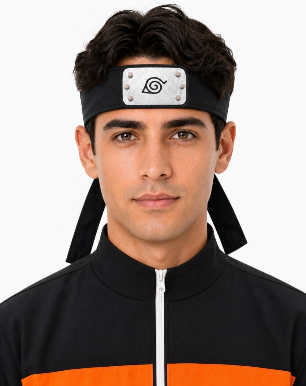 Naruto Konoha Ninja Alın Bandı Yetişkin - Siyah