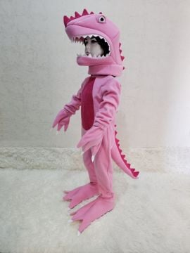 T-Rex Dinozor Kostümü Pembe