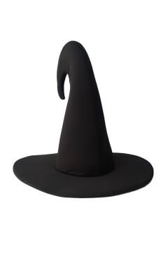 Halloween Cadı Şapkası Bükümlü Yetişkin