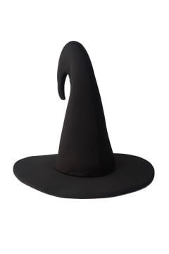 Halloween Cadı Şapkası Bükümlü Yetişkin