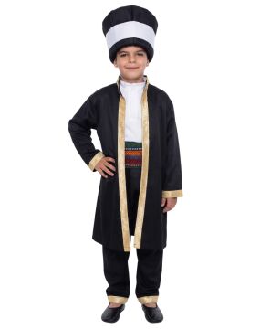 Mehter Kostümü Çocuk Siyah - 5-7 Yaş
