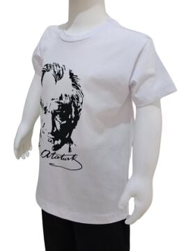 Atatürk Baskılı Beyaz Tişört