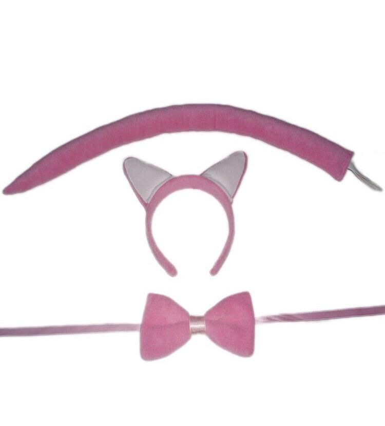 Kedi Kostüm Set Pembe