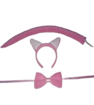 Kedi Kostüm Set Pembe