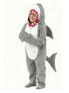 Köpek Balığı Kostümü 2-3 Yaş - Gri