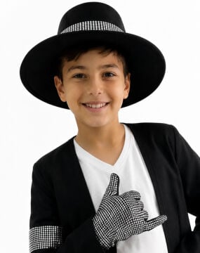 Michael Jackson Şapkası ve Eldiveni Çocuk