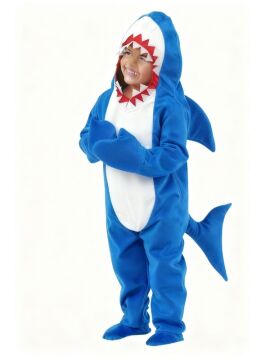 Köpek Balığı Kostümü 6-7 Yaş - Mavi