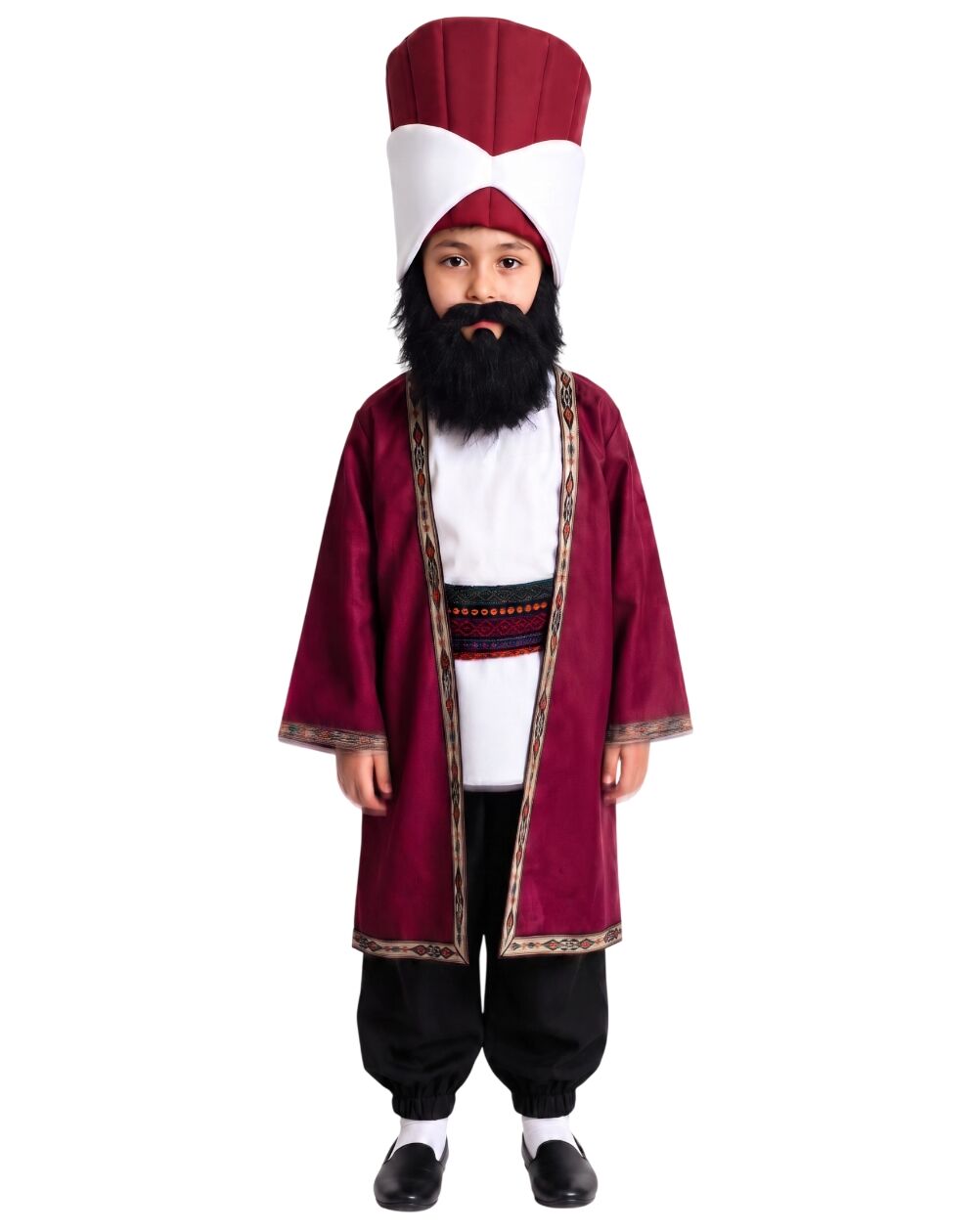Evliya Çelebi Kostümü Çocuk Bordo - 2-3 Yaş