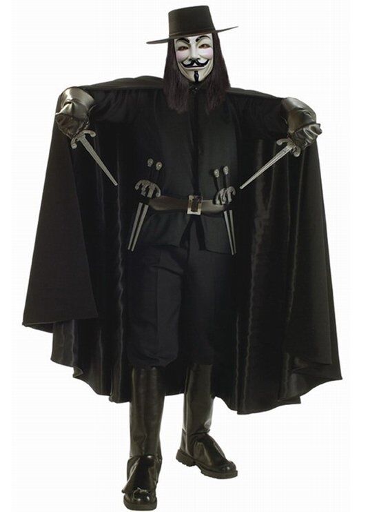 V For Vendetta Kostümü Yetişkin