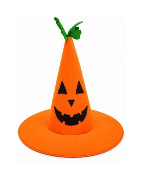 Halloween Bal Kabağı Cadı Şapkası Yetişkin