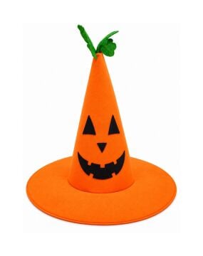 Çocuk Halloween Bal Kabağı Cadı Şapkası
