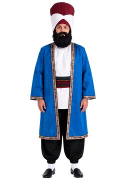 Evliya Çelebi Kostümü Yetişkin Mavi - M Beden