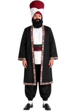 Evliya Çelebi Kostümü Yetişkin Siyah - XL Beden