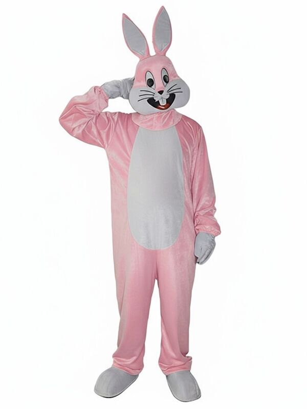 Bugs Bunny Tavşan Kostümü Yetişkin L Beden - Pembe