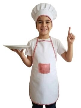 Aşçı Şapkası ve Aşçı Önlüğü Takım
