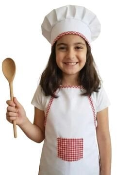 Aşçı Şapkası ve Aşçı Önlüğü Takım