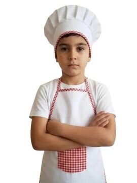 Aşçı Şapkası ve Aşçı Önlüğü Takım