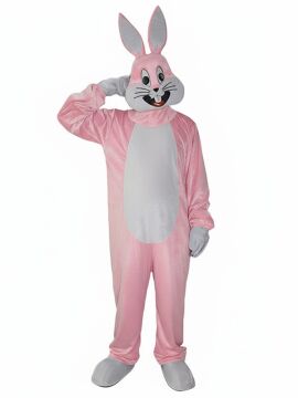 Bugs Bunny Tavşan Kostümü Yetişkin XL Beden - Pembe