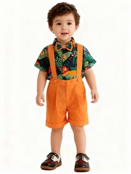 Safari Konseptli Papyonlu Kostüm