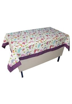 Kuş Desenli Öğretmen Masa Örtüsü (Pamuklu-Bantlı)
