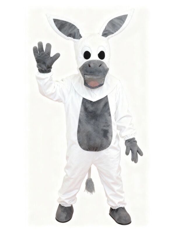 Eşek Kostümü Model-1 10-11 Yaş - Beyaz