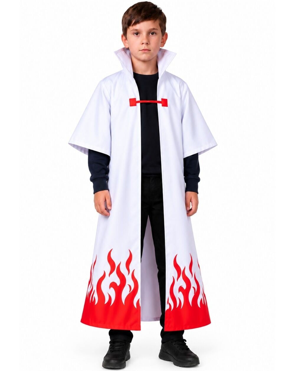 Çocuk Minato Namikaze Cosplay Pelerini