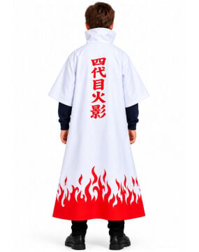 Çocuk Minato Namikaze Cosplay Pelerini