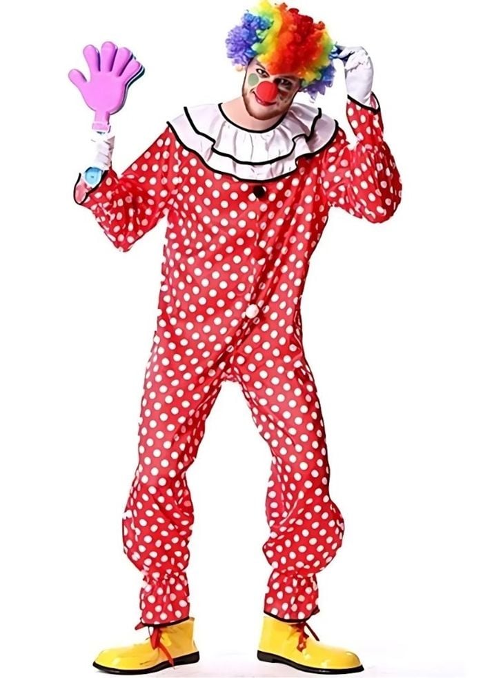 Yetişkin Palyaço Kostümü Puanlı