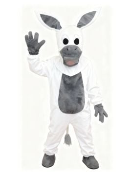 Eşek Kostümü Model-1 4-5 Yaş - Beyaz